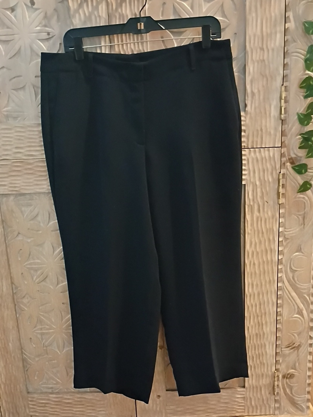 Talbots Black Straight-Leg Dress Pants